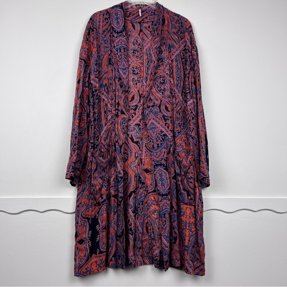 Free People Half Moon Kimono Boho Duster - Picture 2 of 6